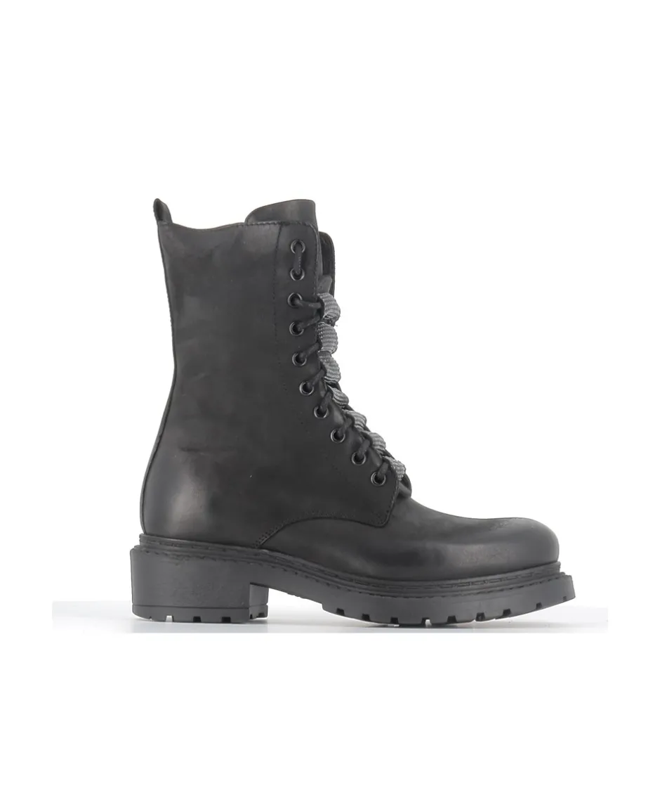 Osmose Shoes Bikers | Boots - Bottines-BIKER PATRAS CUIR NOIR