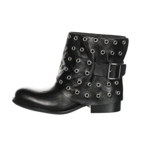 Osmose Shoes Boots - Bottines-Boots Cuir Noir à Rivet