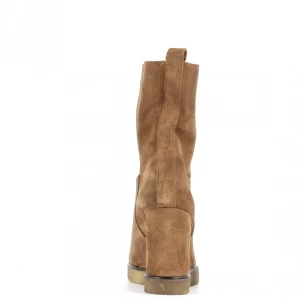 Osmose Shoes Boots - Bottines-BOOTS FELLA DAIM TAUPE TALON COMPENSE