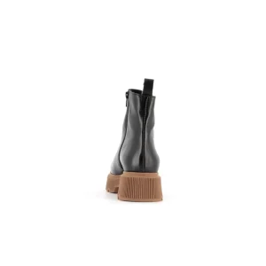 Osmose Shoes Boots - Bottines-Boots Kina Cuir Noir à Semelle Camel