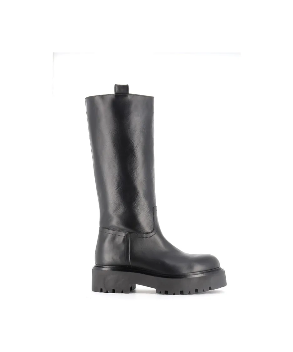 Osmose Shoes Bottes | Bikers-BOTTE BARI CUIR NOIR