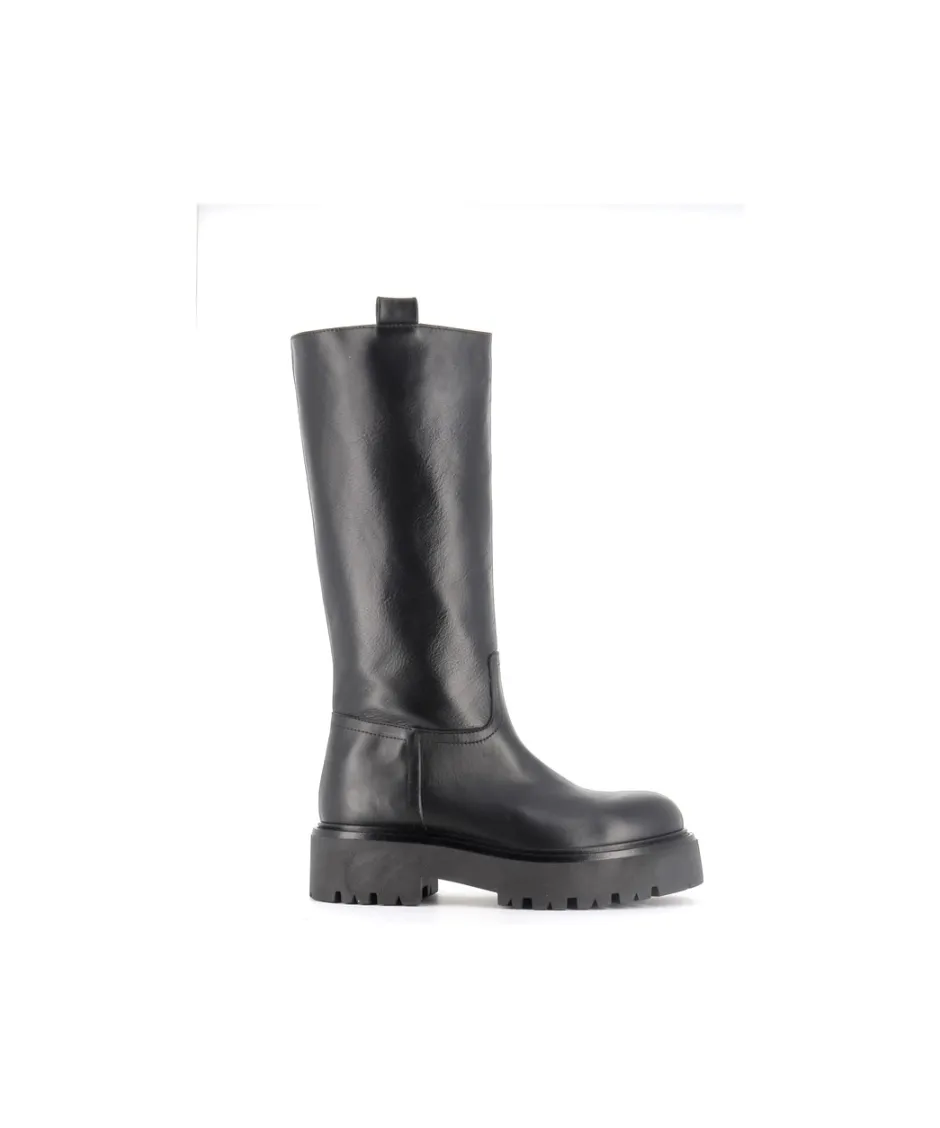 Osmose Shoes Bottes | Bikers-BOTTE BARI CUIR NOIR