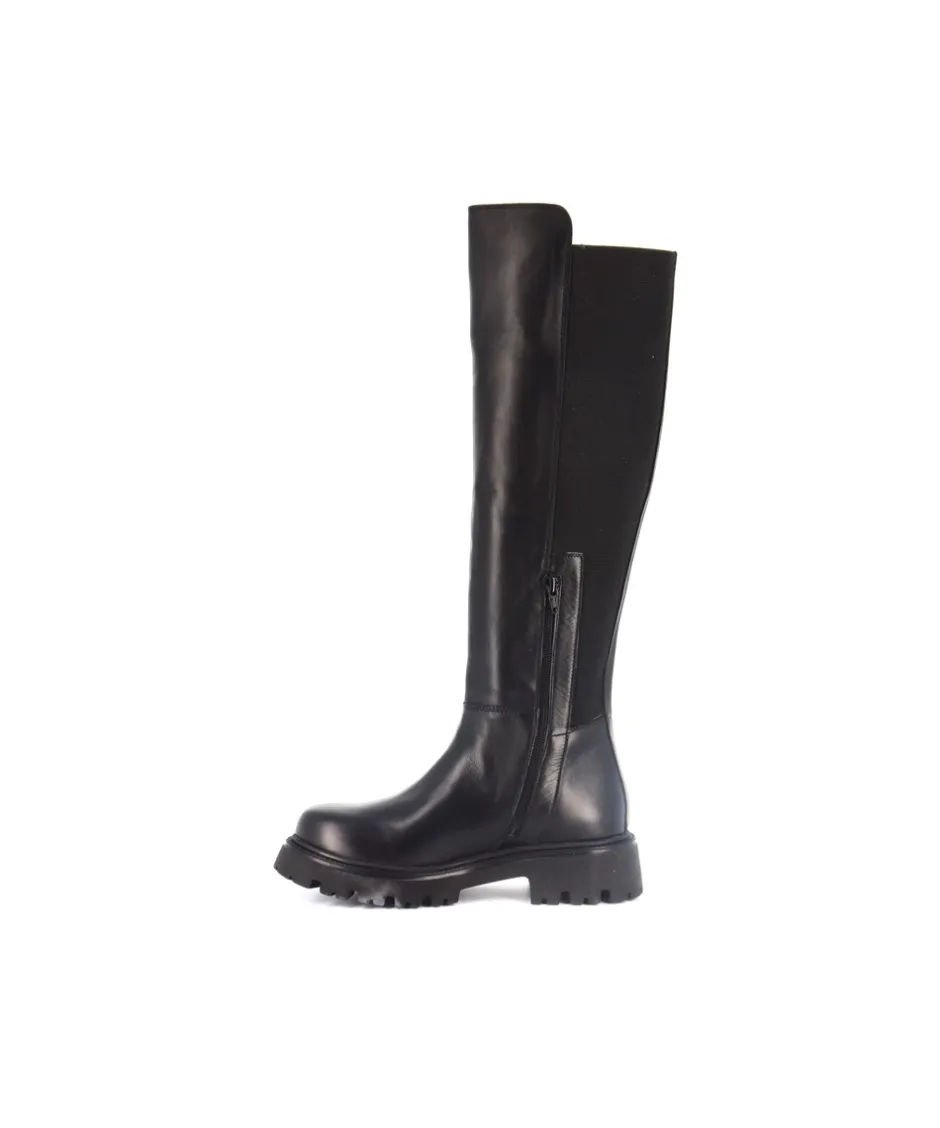 Osmose Shoes Bikers | Bottes-BOTTE CHELSEA CUIR NOIR