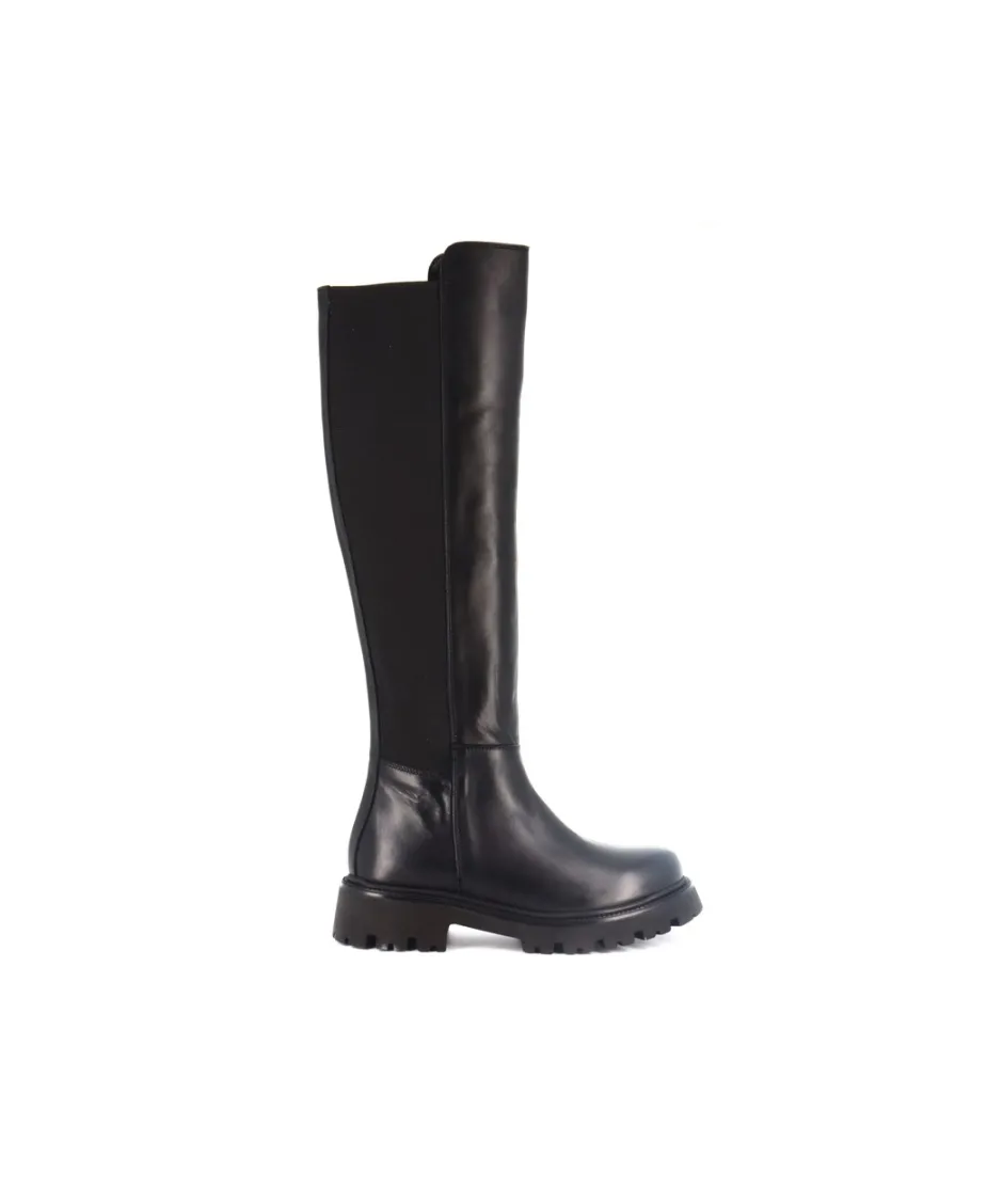 Osmose Shoes Bikers | Bottes-BOTTE CHELSEA CUIR NOIR