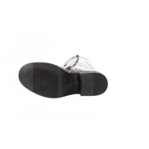 Osmose Shoes Bikers | Boots - Bottines-Botte Cristina : PITON Taupe à Brides