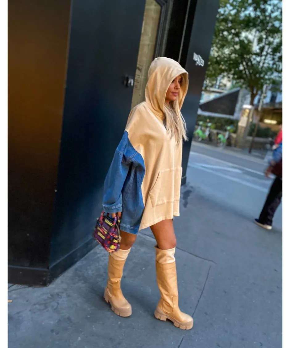 Osmose Shoes Bottes-BOTTE HERMAN CUIR CAMEL