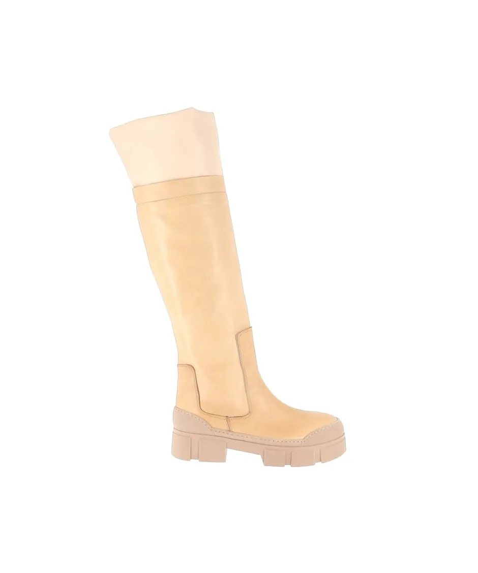 Osmose Shoes Bottes-BOTTE HERMAN CUIR CAMEL