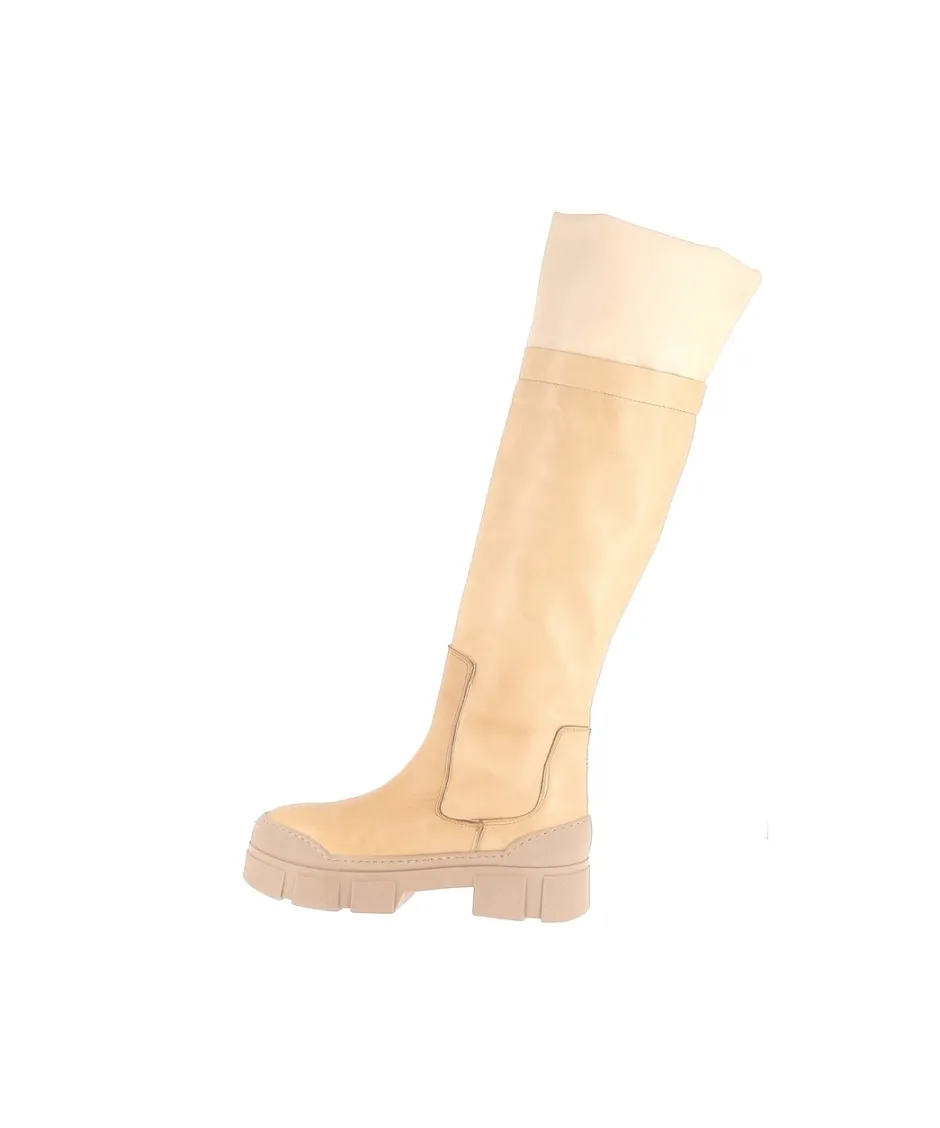 Osmose Shoes Bottes-BOTTE HERMAN CUIR CAMEL