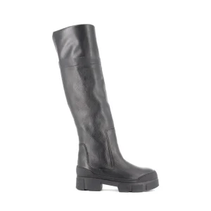 Osmose Shoes Bottes-BOTTE HERMAN CUIR NOIR