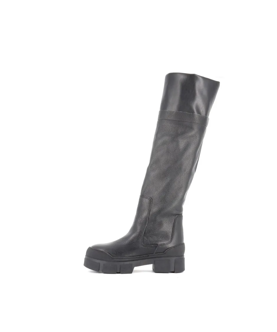 Osmose Shoes Bottes-BOTTE HERMAN CUIR NOIR