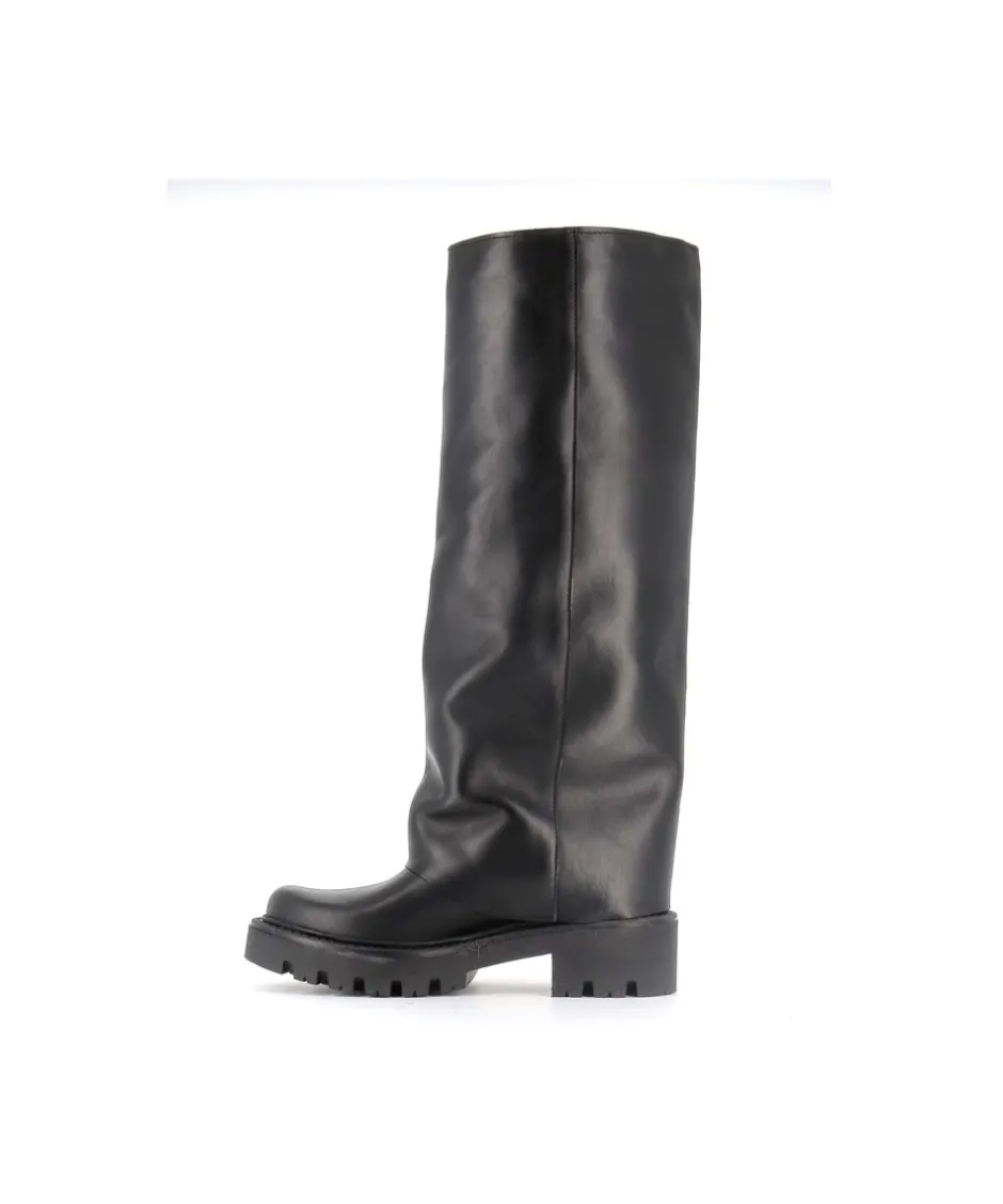 Osmose Shoes Bottes-BOTTE MADRID CUIR NOIR