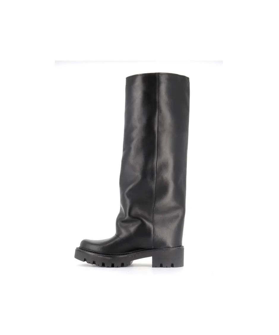 Osmose Shoes Bottes-BOTTE MADRID CUIR NOIR