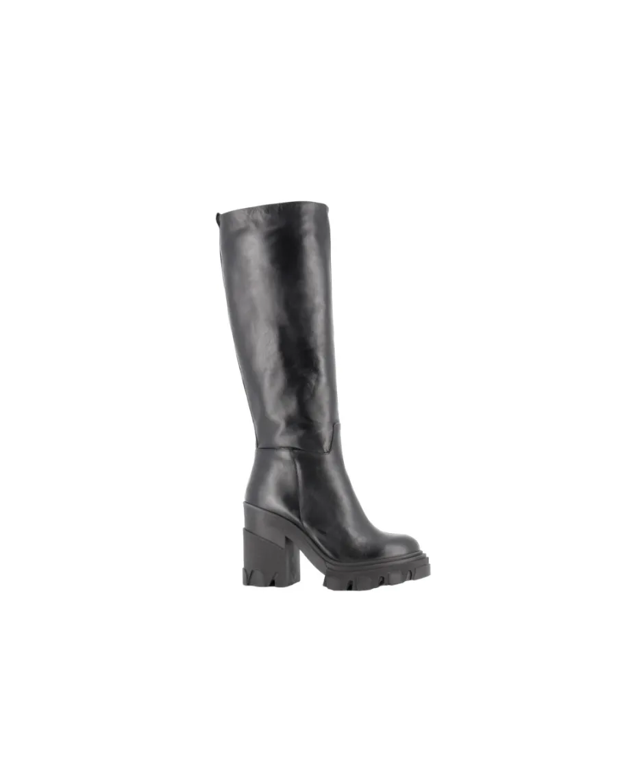 Osmose Shoes Bottes-BOTTE MALEK CUIR NOIR