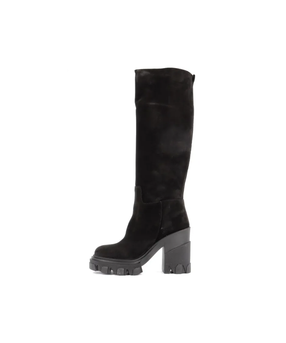 Osmose Shoes Bottes-BOTTE MALEK DAIM NOIR