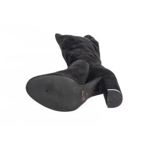 Osmose Shoes Bottes-Botte Mya : Daim Noir à talon carrée