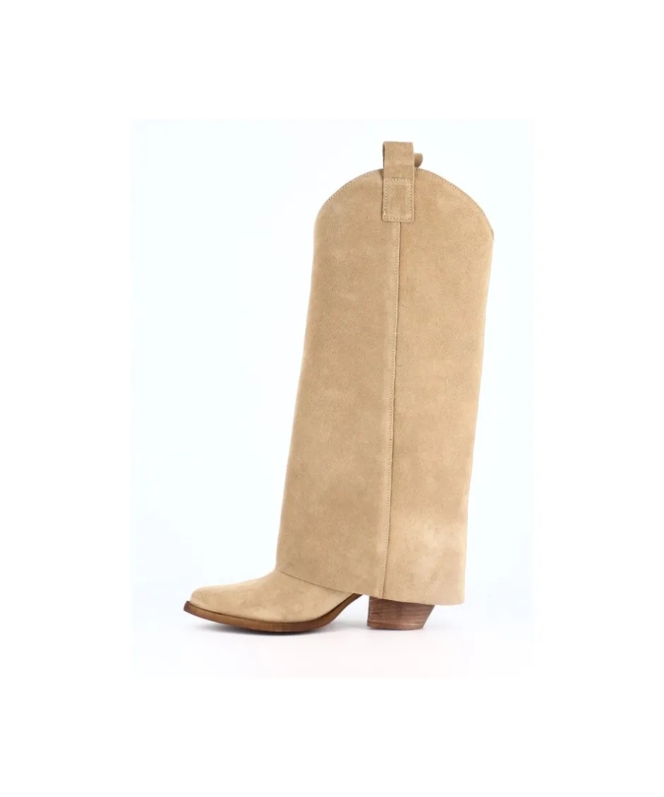 Osmose Shoes Bottes-BOTTE NATA DAIM TAUPE