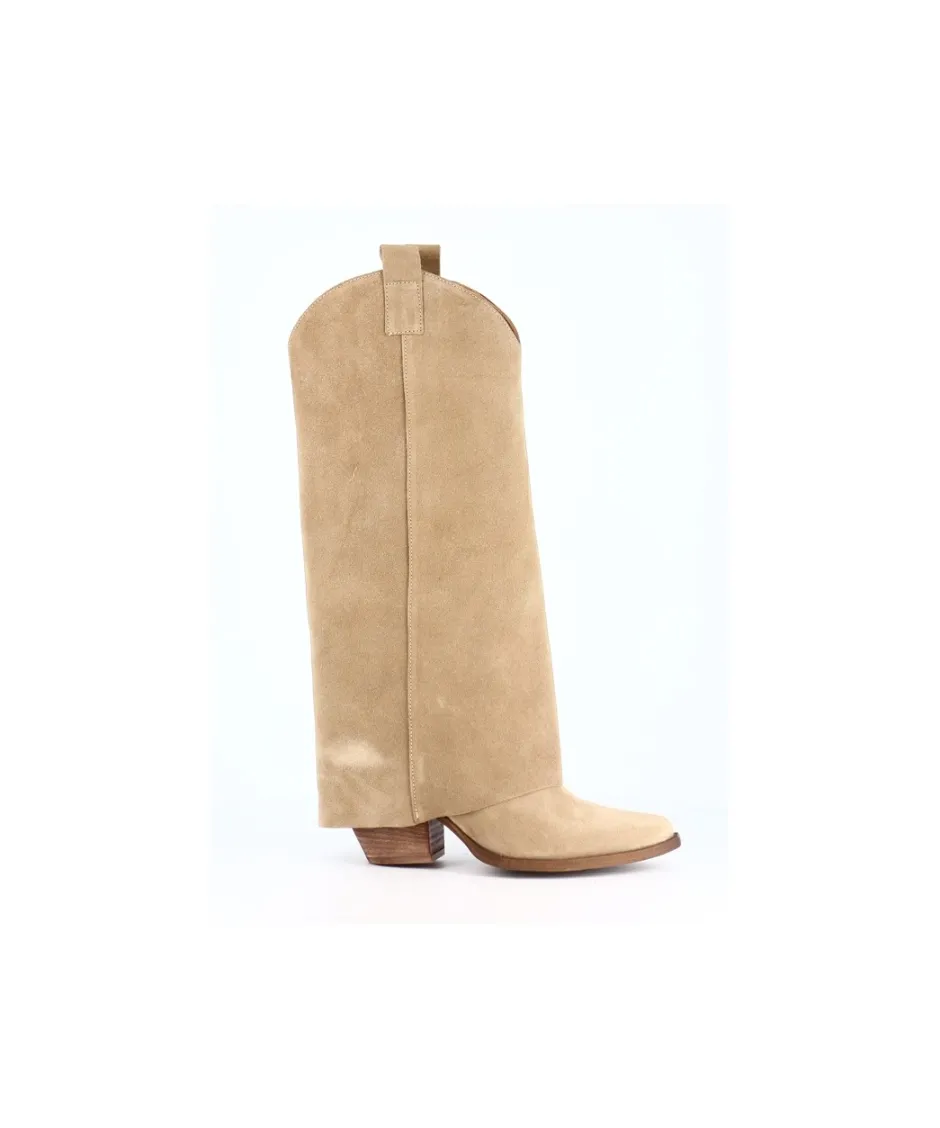 Osmose Shoes Bottes-BOTTE NATA DAIM TAUPE