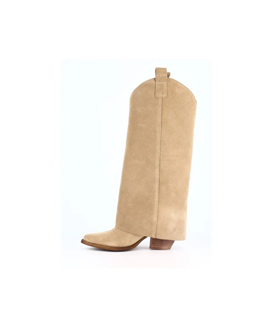 Osmose Shoes Bottes-BOTTE NATA DAIM TAUPE