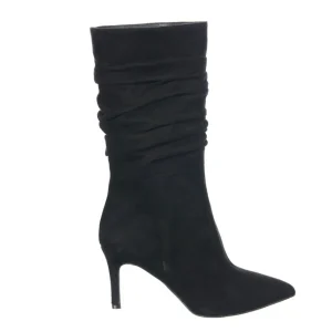 Osmose Shoes Boots - Bottines-Botte Plissée : Daim Noir