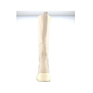 Osmose Shoes Bottes-Botte Rangers Belmiraz Cuir Grainé Beige à Semelle Crantée