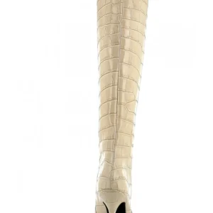 Osmose Shoes Bottes-BOTTE SUNNY CUIR BEIGE EFFET CROCO