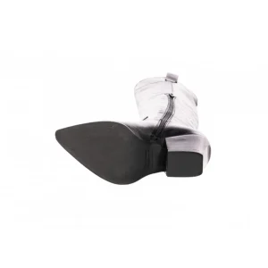 Osmose Shoes Tiags | Bottes-Botte Tiag Fiamma : Cuir Noir Haute à Talon Biseauté