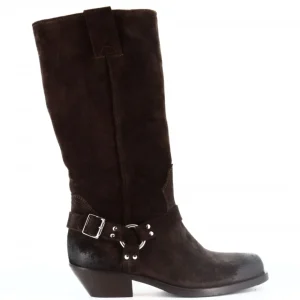 Osmose Shoes Tiags | Bikers-BOTTE TINA DAIM MARRON