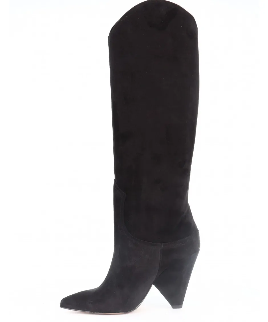 Osmose Shoes Bottes-BOTTE WARDA DAIM NOIR