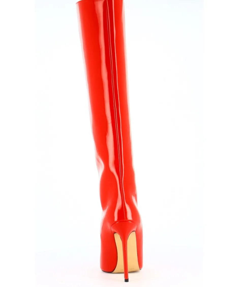 Osmose Shoes Bottes-BOTTES SACHA VERNIS ROUGE