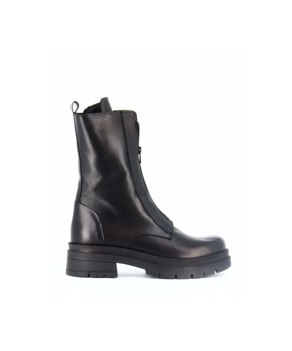 Osmose Shoes Bikers | Boots - Bottines-BOTTINE BIKER CUIR NOIR