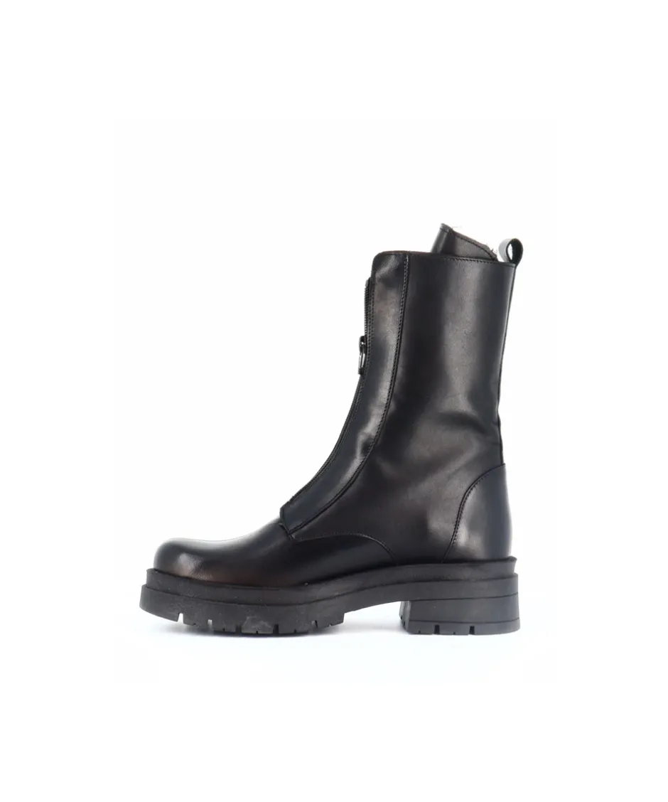 Osmose Shoes Bikers | Boots - Bottines-BOTTINE BIKER CUIR NOIR