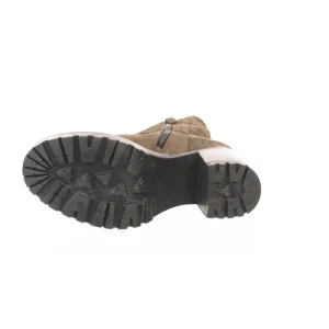 Osmose Shoes Bikers | Boots - Bottines-Bottine Daim Kaki à Brides & Talon Carré