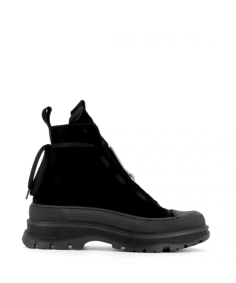 Osmose Shoes Boots - Bottines-BOTTINE DENIA DAIM NOIR