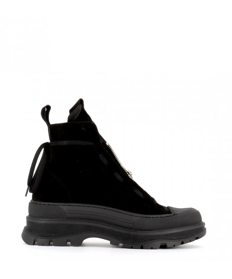 Osmose Shoes Boots - Bottines-BOTTINE DENIA DAIM NOIR