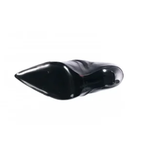 Osmose Shoes Boots - Bottines-Bottine Jaira : Cuir Bleu Marine Plissée, Pointue & Cloutée à Talon Fin