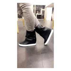 Osmose Shoes Baskets | Boots - Bottines-Bottine Jamy : Cuir Noir Talon Compensé