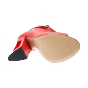 Osmose Shoes Boots - Bottines-Bottine Loan : Cuir Rouge à Talon