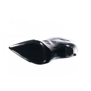 Osmose Shoes Boots - Bottines-Bottine Lulla : Daim Noir Plissée à Talon Aiguille