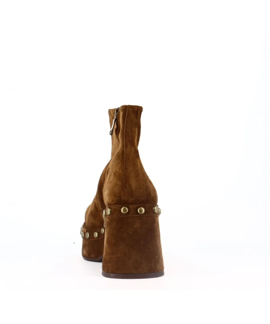 Osmose Shoes Boots - Bottines-BOTTINE MALTE DAIM TAUPE