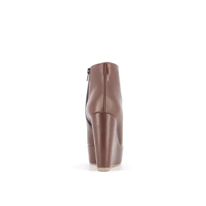 Osmose Shoes Compensées | Boots - Bottines-BOTTINE MELINDA COMPENSEE CUIR MARRON