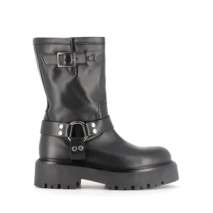 Osmose Shoes Bikers | Boots - Bottines-BOTTINE ROME CUIR NOIR