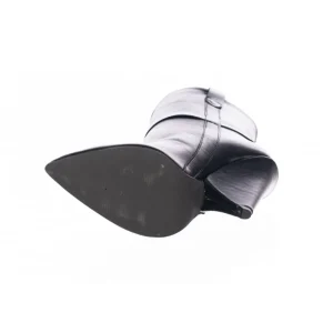 Osmose Shoes Boots - Bottines-Bottine Shadey : Cuir Noir à Talon Biseauté & Pointu