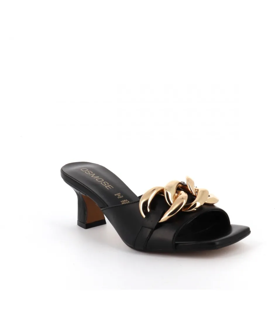 Osmose Shoes Sandales & Nu-Pieds-Chaina mule cuir noir