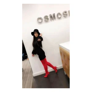 Osmose Shoes Bottes-Cuissarde Manon: Stretch Rouge