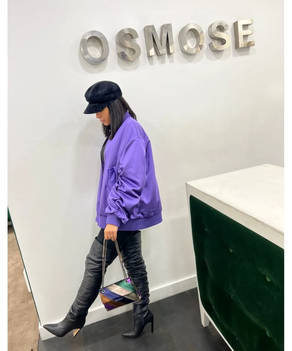 Osmose Shoes Bottes-Cuissarde Pretty cuir noir talon carré