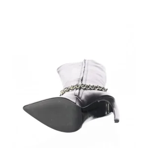 Osmose Shoes Bottes-Eizer Botte : Cuir Noir à Chaine & Talon Rond