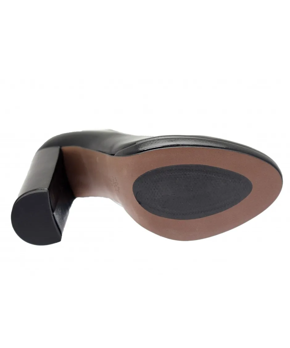 Osmose Shoes Escarpins-Escarpin Anne : Verni Noir à Talon Carré