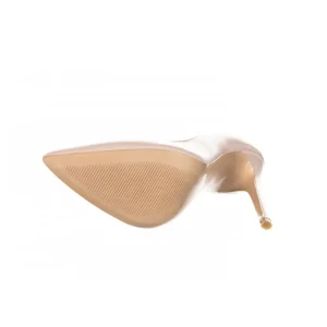 Osmose Shoes Escarpins-Escarpin Cuir Nude à Talon Fin