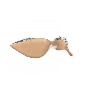 Osmose Shoes Escarpins-Escarpin Cuir Python Bleu & Plexi à Talon