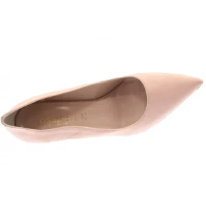 Osmose Shoes Escarpins-Escarpin Edenya : Daim Nude Mi-Talon